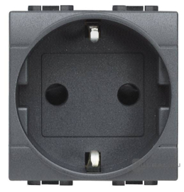 Розетка
LivingLight,  LivingLight AIR,  со шторками,  с заземлением,  одинарная,  винтовые клеммы,   цвет - антрацит,  пластмасса,  L4141,  BTicino
 - PULSAL.RU