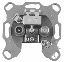 Розетка проходная TV-SAT
Универсальные устройства и механизмы,  телевизионная (TV),  спутниковая (SAT),  двойная,  пластмасса,  DTS8I,  Donel
 - PULSAL.RU