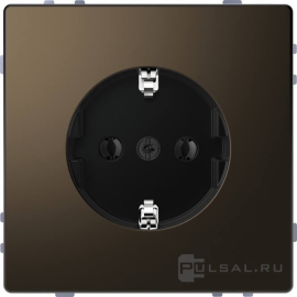 Розетка
D-Life,  без шторок,  с заземлением,  одинарная,  безвинтовые клеммы,   цвет - мокко,  металл,  MTN2301-6052,  MEG2301-6052,  Merten
 - PULSAL.RU