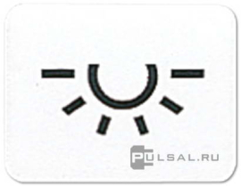 Символ сменный для клавиши "освещение"
CD 500,  CD ударопрочная,  AP 600,  WG 600,  WG 800,   цвет - слоновая кость,  33L,  33 L,  JUNG
 - PULSAL.RU