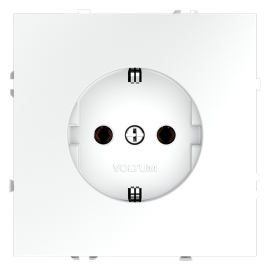 Розетка
S70,  без шторок,  с заземлением,  одинарная,  безвинтовые клеммы,   цвет - белый матовый,  пластмасса,  VLS040102,  Voltum
 - PULSAL.RU