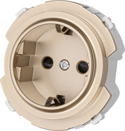 Розетка
Байкал,  со шторками,  с заземлением,  одинарная,  винтовые клеммы,   цвет - шампань,  пластмасса,  SQ1819-0507,  TDM
 - PULSAL.RU