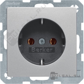 Розетка
Q.1,  Q.3,  Q.7,  без шторок,  с заземлением,  одинарная,  безвинтовые клеммы,   цвет - алюминий бархат,  пластмасса,  47436084,  4743 60 84,  Berker
 - PULSAL.RU