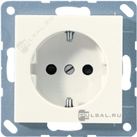 Розетка
ECO profi и ECO profi Standart,  ECO profi design (ECO Profi Deco),  со шторками,  с заземлением,  одинарная,  безвинтовые клеммы,   цвет - слоновая кость,  пластмасса,  EP1420KI,  EP 1420 KI,  JUNG
 - PULSAL.RU