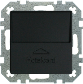 Выключатель карточный
Epsilon,  Retro Liregus,  с подсветкой,   цвет - черно-коричневый матовый,  пластмасса,  IVKJ2.10-204-01.R/ON59,  29-214,  LIREGUS
 - PULSAL.RU