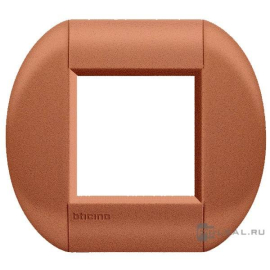 Рамка овальная
LivingLight,  1 пост,   цвет - сиена,  горизонтальная,  металл,  LNB4802SI,  BTicino
 - PULSAL.RU