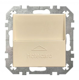 Выключатель карточный
Epsilon,  Retro Liregus,  с подсветкой,   цвет - слоновая кость,  пластмасса,  IVKJ2.10-204-01.E/S,  28-0621,  LIREGUS
 - PULSAL.RU