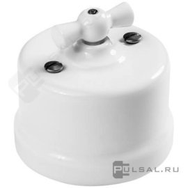 Переключатель перекрестный
Лизетта,   цвет - белый,  пластмасса,  B1-203-21,  Bironi
 - PULSAL.RU