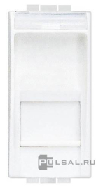 Розетка компьютерная RJ45 Cat.5e (UTP)
LivingLight,  LivingLight AIR,  одинарная,   цвет - белый,  пластмасса,  N4279C5E,  BTicino
 - PULSAL.RU