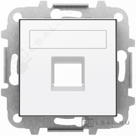 Накладка
SKY,  одинарная,   цвет - белый,  пластмасса,  8518.1 BL,  2CLA851810A1101,  ABB
 - PULSAL.RU