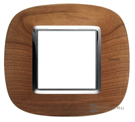 Рамка элипс
Axolute,  1 пост,   цвет - черешня,  вертикальная,  горизонтальная,  дерево,  HB4802LCA,  BTicino
 - PULSAL.RU